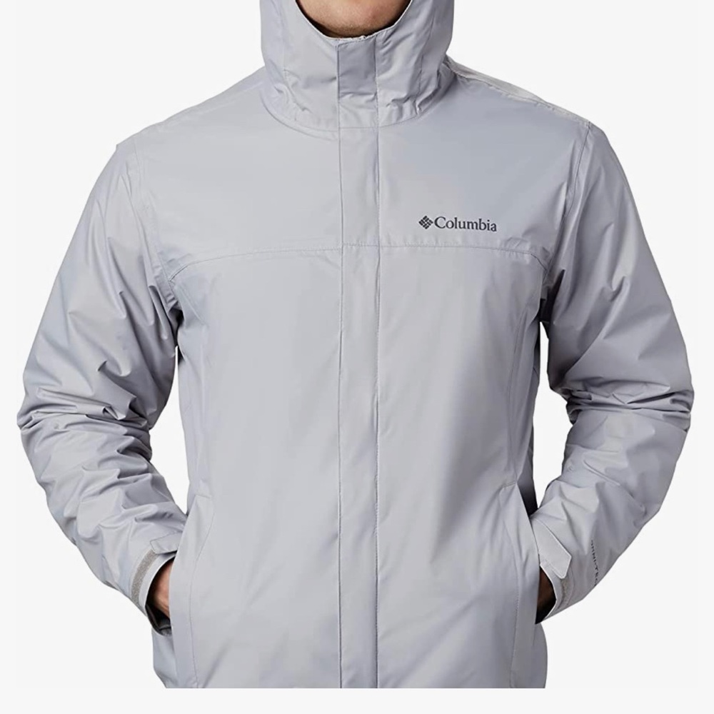 Columbia Grey Watertight Rain Jacket NWT